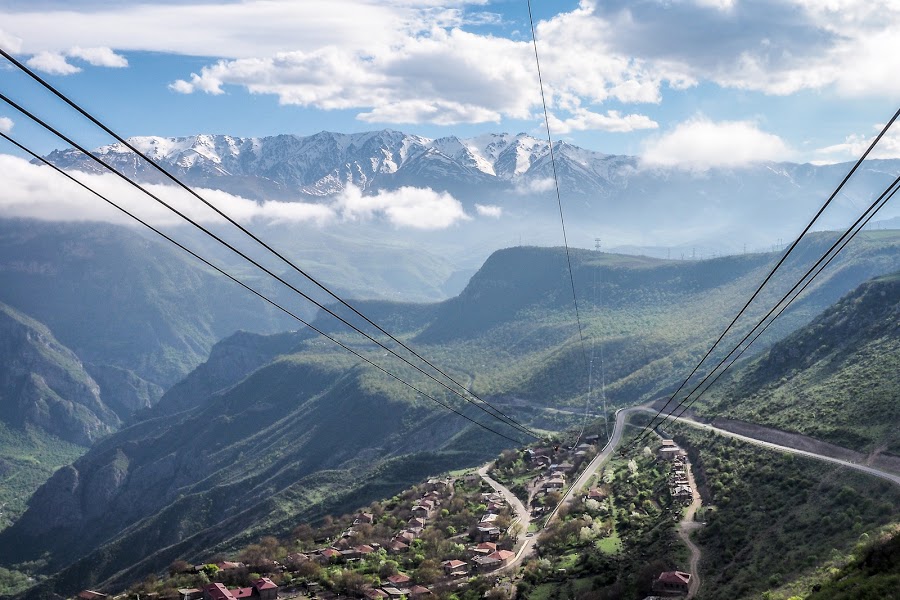 View from Wings of Tatev ropeway