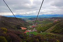 View of Tsaghkadzor from the ski lift